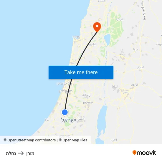 נחלה to מורן map