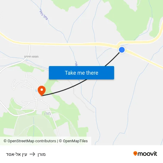 עין אל-אסד to מורן map