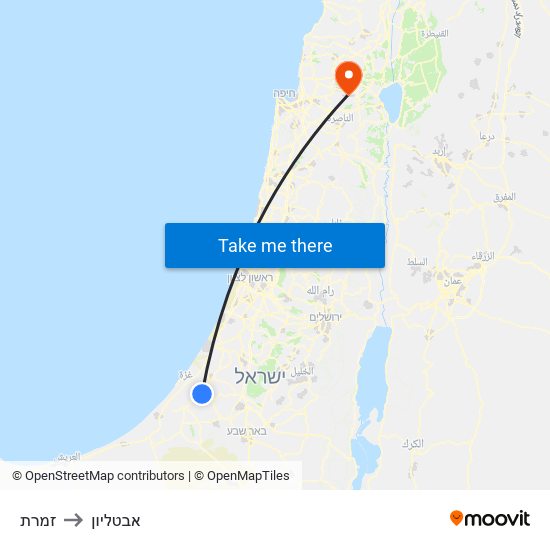 זמרת to אבטליון map