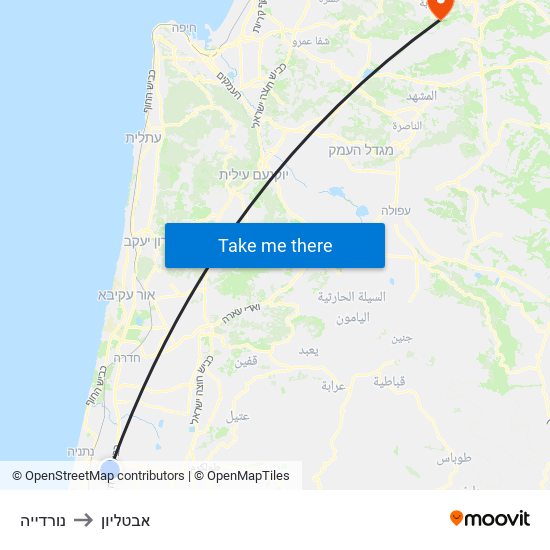 נורדייה to אבטליון map