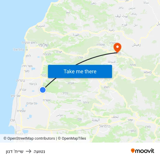 שייח' דנון to נטועה map