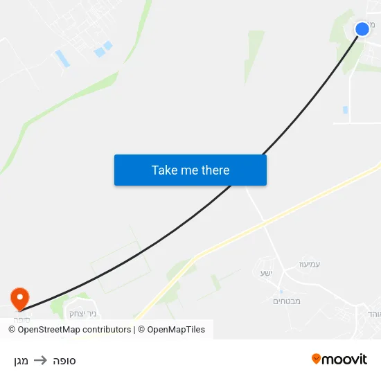 מגן to סופה map