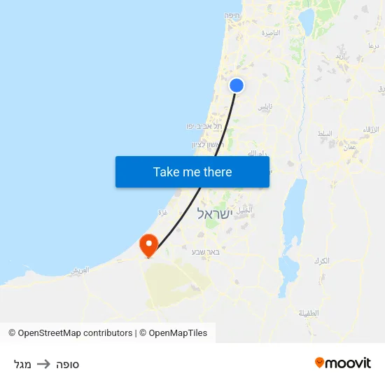 מגל to סופה map