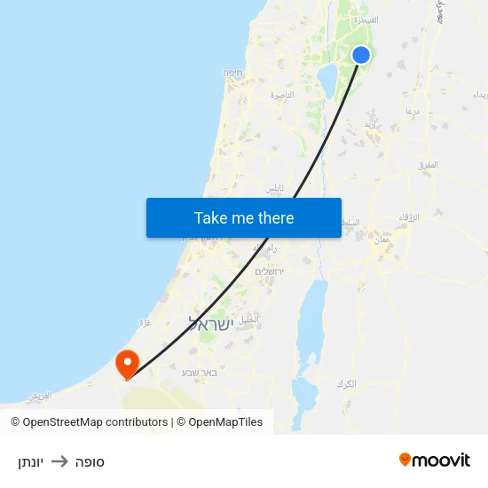 יונתן to סופה map