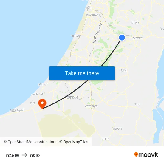 שואבה to סופה map