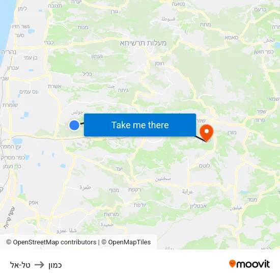 טל-אל to כמון map