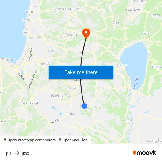 ניין to כמון map