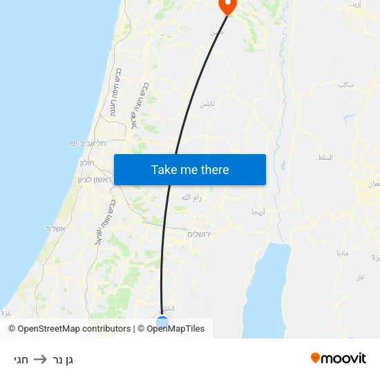 חגי to גן נר map