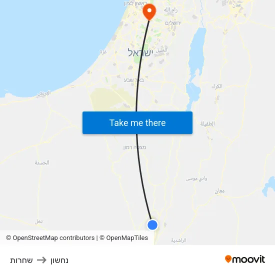 שחרות to נחשון map