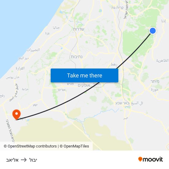 אליאב to יבול map