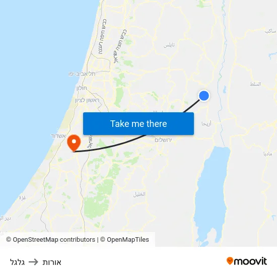 גלגל to אורות map