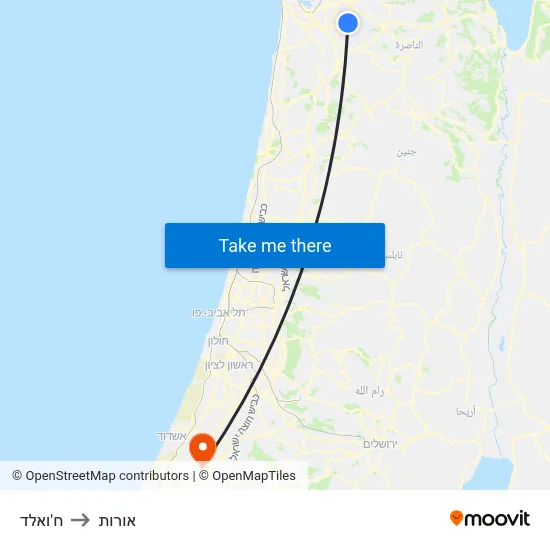 ח'ואלד to אורות map