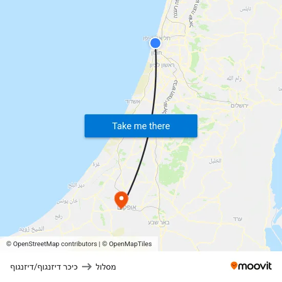 כיכר דיזנגוף/דיזנגוף to מסלול map