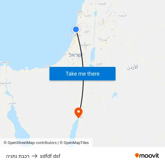 רכבת נתניה to sdfdf dsf map