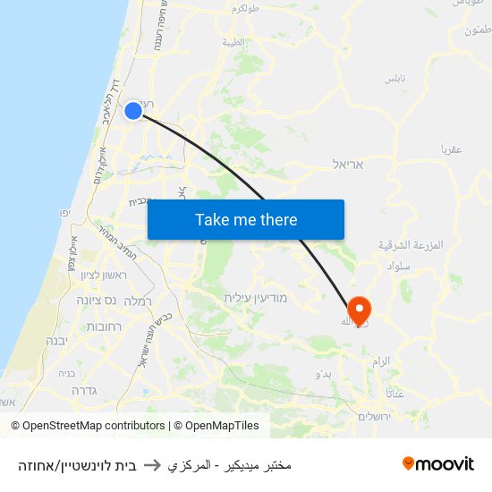 בית לוינשטיין/אחוזה to مختبر ميديكير - المركزي map