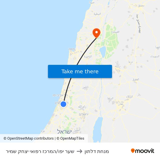 צומת צריפין לדרום to מנחת דלתון map