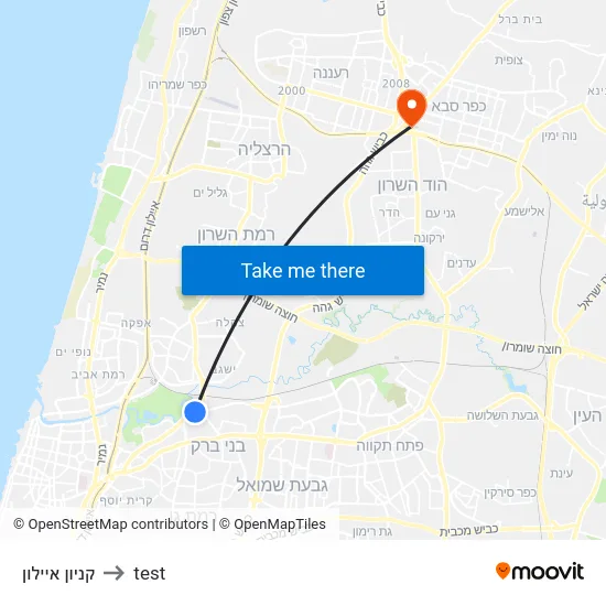קניון איילון to test map