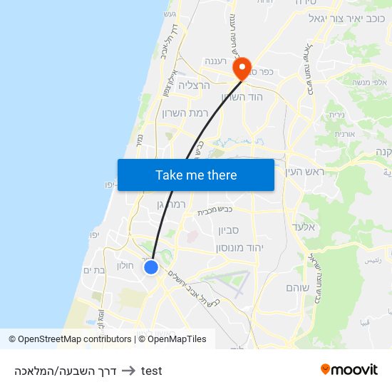 דרך השבעה/המלאכה to test map