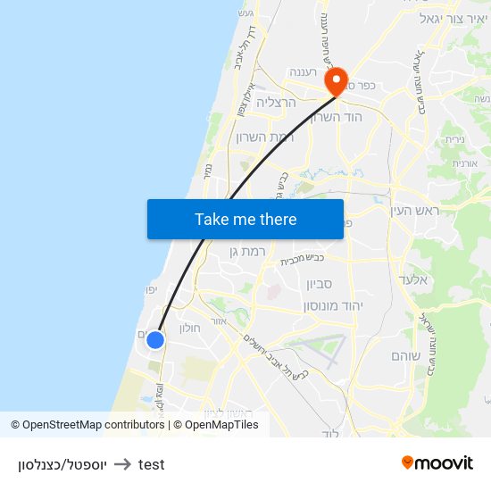 יוספטל/כצנלסון to test map