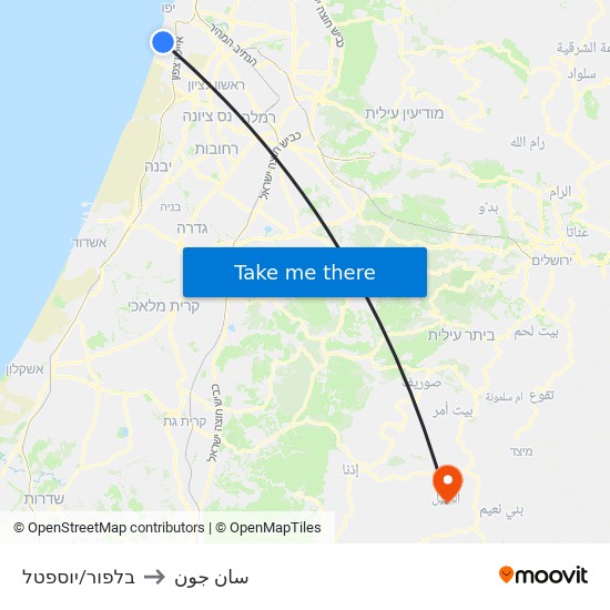 ת.רק''ל בלפור to سان جون map