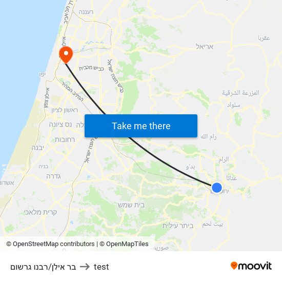 בר אילן/רבנו גרשום to test map