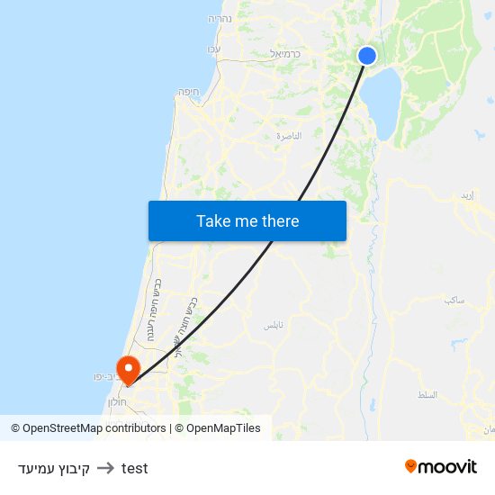 קיבוץ עמיעד to test map