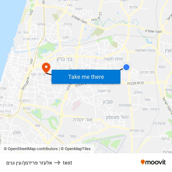 אלעזר פרידמן/עין גנים to test map