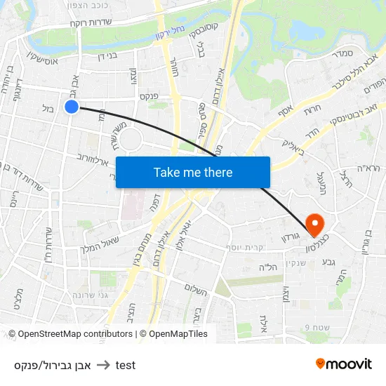 אבן גבירול/פנקס to test map