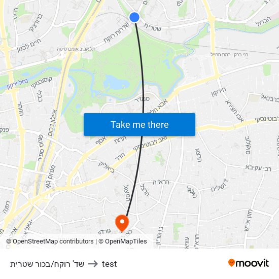 שד' רוקח/בכור שטרית to test map