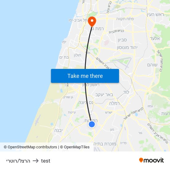 הרצל/רוטרי to test map