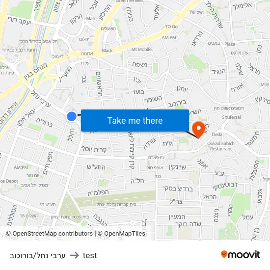 ערבי נחל/בורוכוב to test map