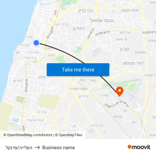 העלייה/פרנקל to Business name map