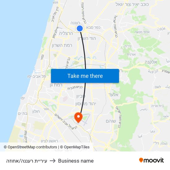 עיריית רעננה/אחוזה to Business name map