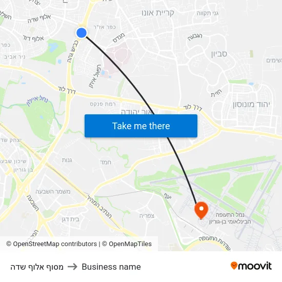 מסוף אלוף שדה to Business name map
