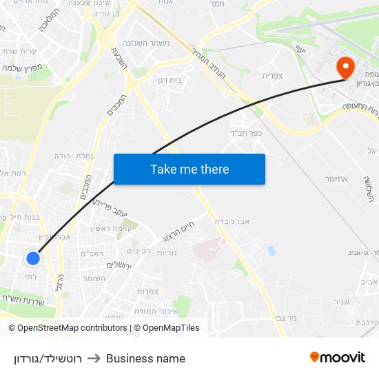 רוטשילד/גורדון to Business name map