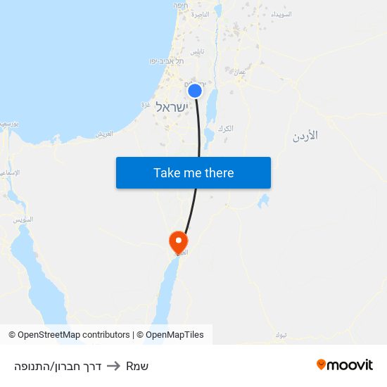 דרך חברון/התנופה to Rשמ map