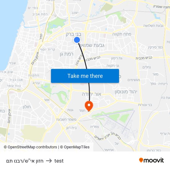 חזון אי''ש/רבנו תם to test map