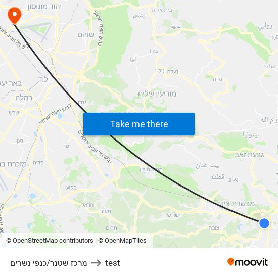 מרכז שטנר/כנפי נשרים to test map