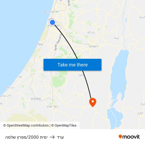 ימית 2000/מפרץ שלמה to ערד map