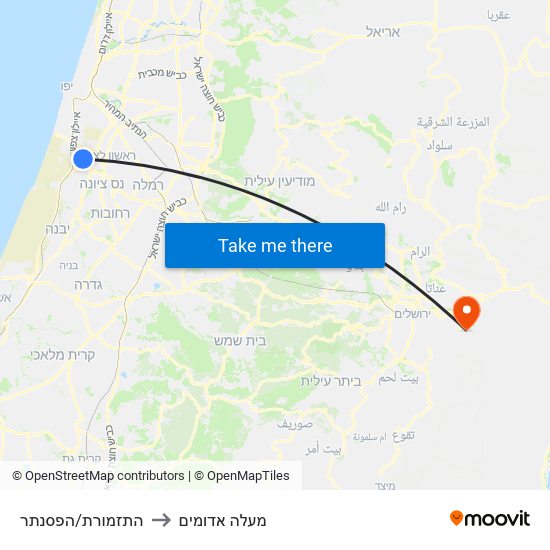 התזמורת/הפסנתר to מעלה אדומים map