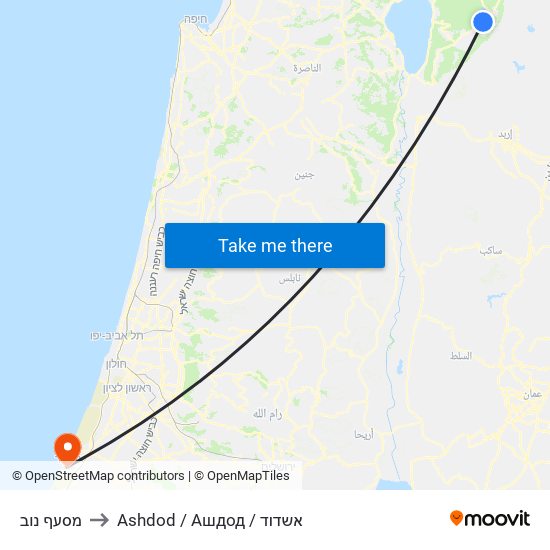 מסעף נוב to Ashdod / Ашдод / אשדוד map