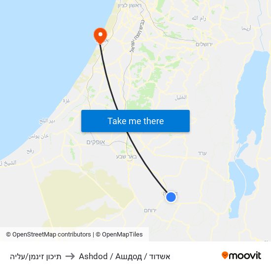 תיכון זינמן/עליה to Ashdod / Ашдод / אשדוד map