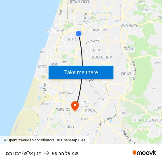 חזון אי''ש/רבנו תם to שמואל הרופא map