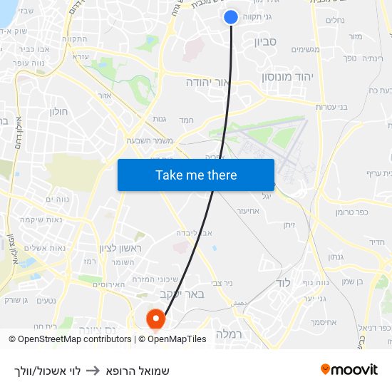 לוי אשכול/וולך to שמואל הרופא map