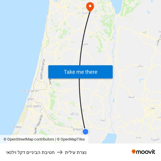 חטיבת הביניים דקל וילנאי to נצרת עילית map