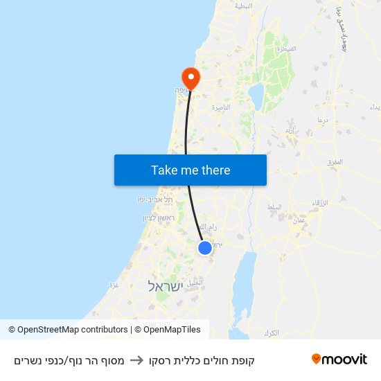 מסוף הר נוף/כנפי נשרים to קופת חולים כללית רסקו map