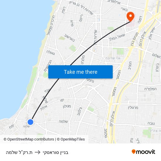 ת.רק''ל שלמה to בניין סוראסקי map