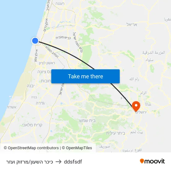 כיכר השעון/מרזוק ועזר to ddsfsdf map