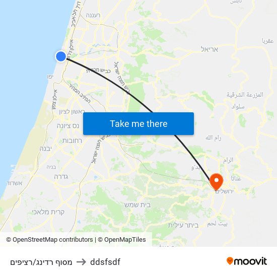 מסוף רדינג/רציפים to ddsfsdf map