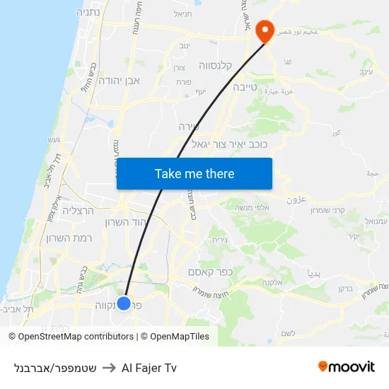 Stampfer/Abarbanel to Al Fajer TV map
